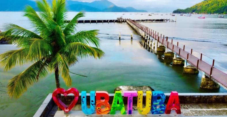 Apartamento Ubatuba Bagian luar foto